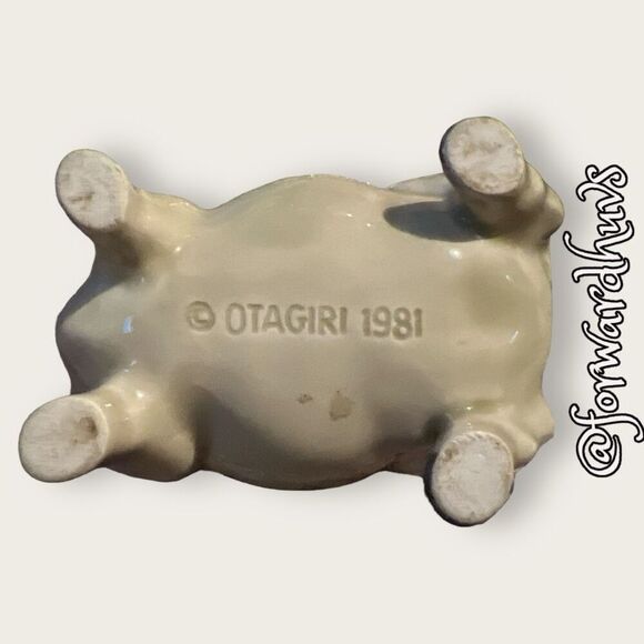 Vintage Gray Bull Sugar Jar With Lid - REPAIRED - Damaged - Picture 12 of 12